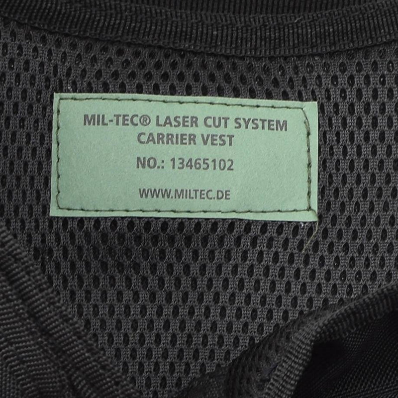 Mil-TEC Laser Cut Tactical Combat Plate Carrier Giurre militare MOLLE compattabile Nero compattabile