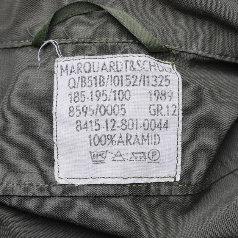 Aramide di tuta da battuta per tuta per tuta per tuta Guida Army Olive OD GIERESS