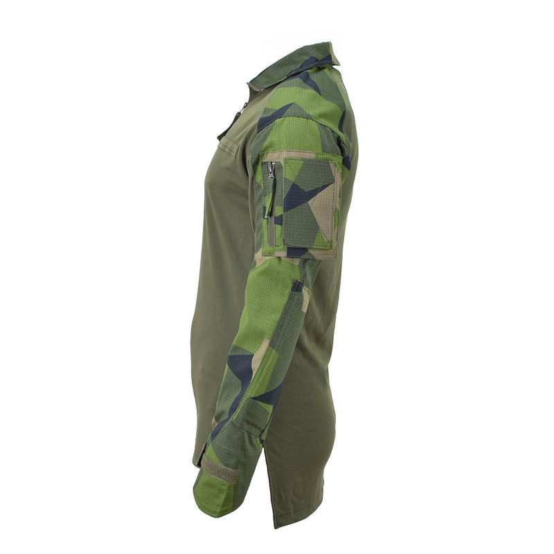 Marca tacgear swedish in stile militare camicie da campo mimetico Splinter Splinter