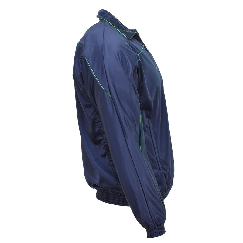 Giacca sportiva per tracce francese originale Sumpwear Active abbigliamento Top Blue Shirt Nuovo