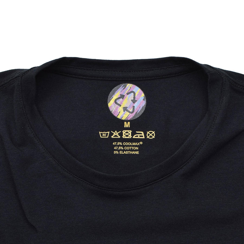 T-shirt tattiche nere Olandesi originali Paesi Bassi Coolmax Sessicamento rapido Nuovo