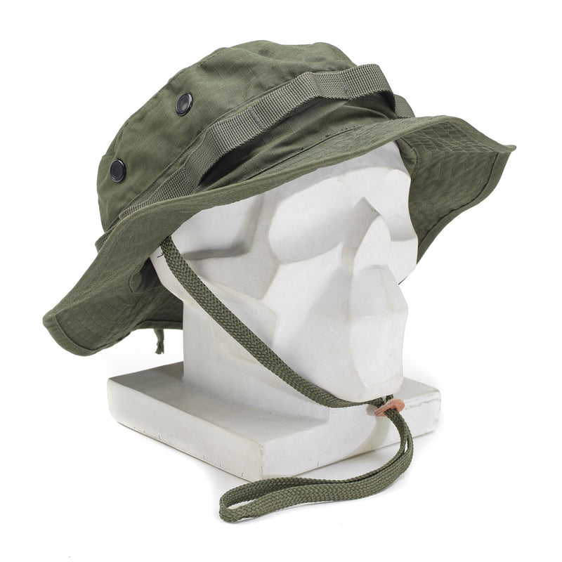 Mil-Tec Brand Military Style Ripstop Olive Boonie Cappello Lightweight Camping Cap