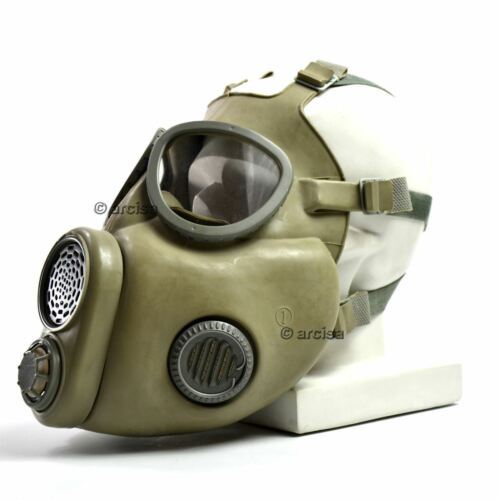 Maschera per gas militare ceco cecoslovacco M-10. Nuovo set completo. CZ Mask Gas Mask M10