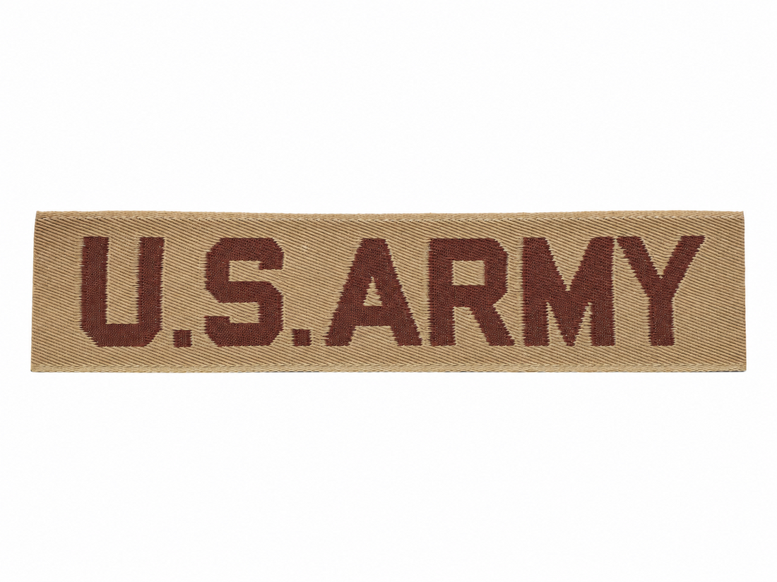 Insegne originali della toppa del nastro sul petto dell'esercito americano da collezione Surplus dell'esercito cachi