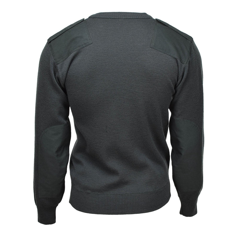Genuino maglione dell'esercito olandese Pullover Pullover Commando Jumper Vallo Verto Verde scuro