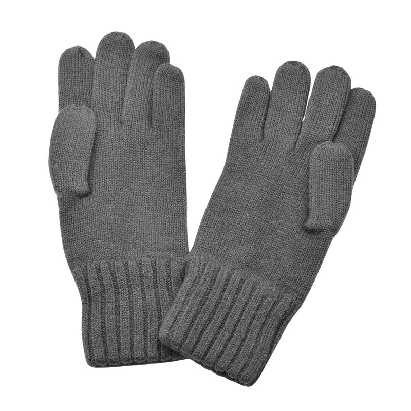 Guanti di lana miliari militari originali austriaci grigio grigio inverno a maglia traspirante nuovo