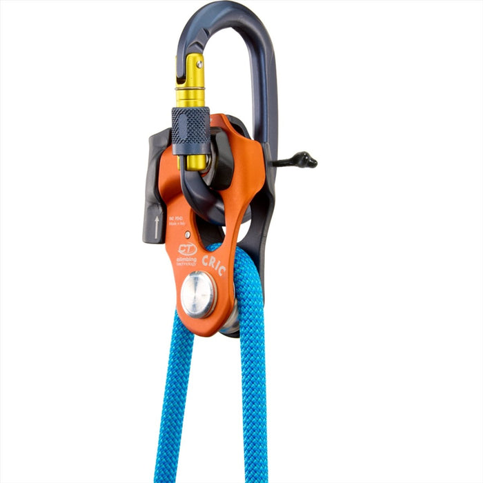 Climbing Technology CRIC Progress Capture Pulley Aluminum Stainless Steel Orange - GoMilitar