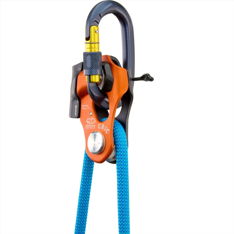 Tecnologia di arrampicata CRIC PROGRESS Capture Arancia in acciaio inossidabile in alluminio puleggia