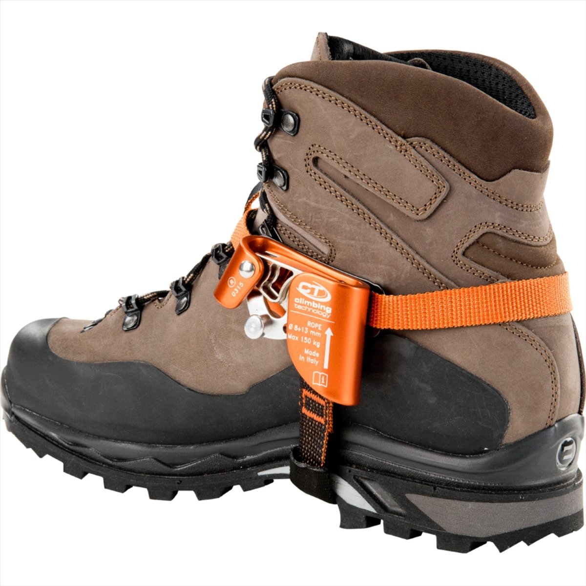 Tecnologia di arrampicata rapida Step-A Foot Ascender Sinistra Sinistra Arancia da arrampicata