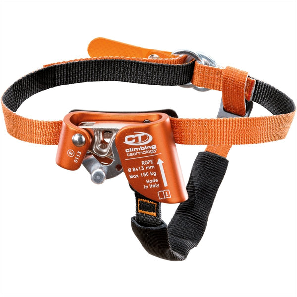 Tecnologia di arrampicata rapida Step-A Foot Ascender Sinistra Sinistra Arancia da arrampicata