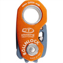 Climbing Technology Dispositivo ROLLNLOCK Puleggia Morsetto per corda Dispositivo 3 in 1 Arancione