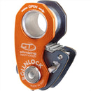 Climbing Technology Dispositivo ROLLNLOCK Puleggia Morsetto per corda Dispositivo 3 in 1 Arancione