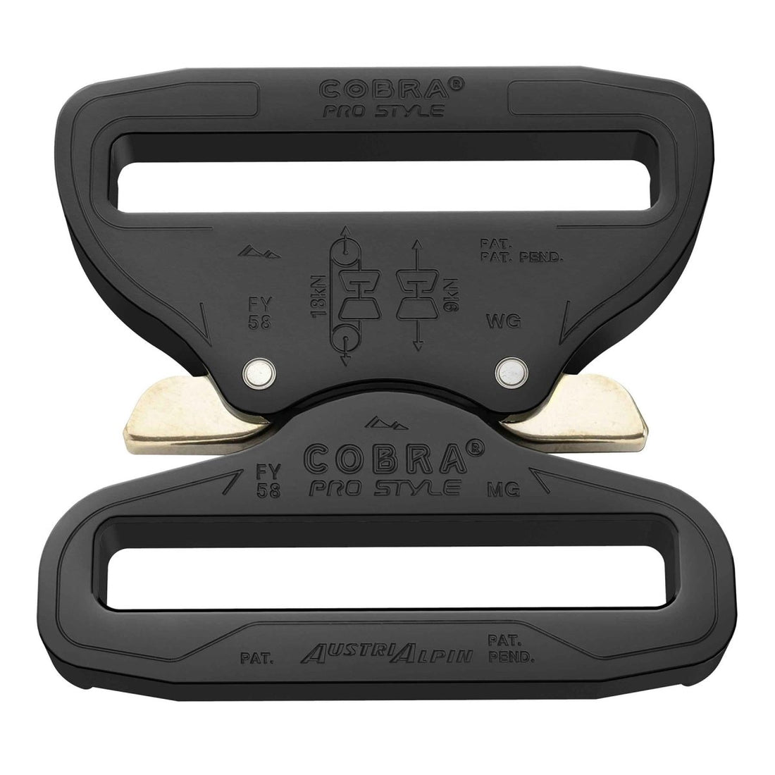 Filla in stile Cobra Pro Filla da 58 mm a rilascio rapido in alluminio pesante