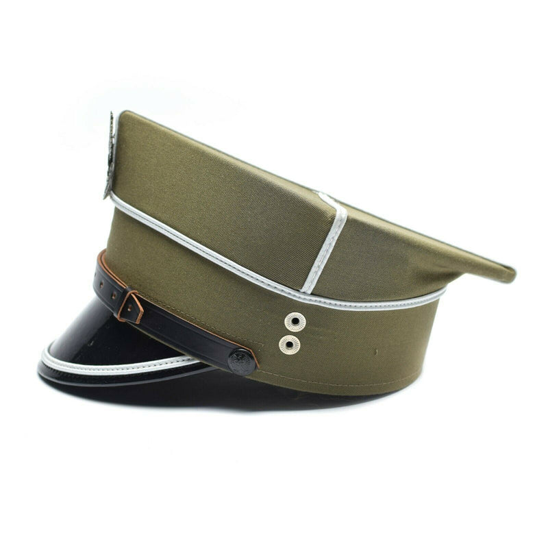 Guido cappello da visiera militare polacco Polonia Ufficiale dell'esercito Picco del picco Eagle Cockade Nuovo