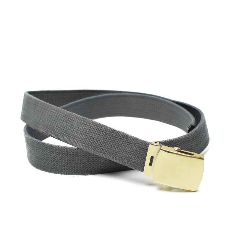 Cantina grigia casual dell'esercito di tela con fibbia dorata unisex surplus militare
