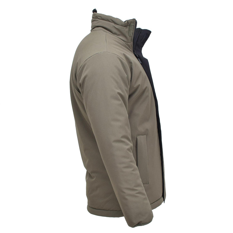 Giacca militare tedesca MIL-TEC Meteo freddo Reversibile Verde Verde Nero Nuovo