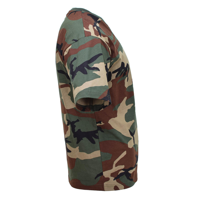 MFH USA US MILITARE MILITÀ SHATH SHIRT SHIRT WOODLAND CAMOUFFAGI