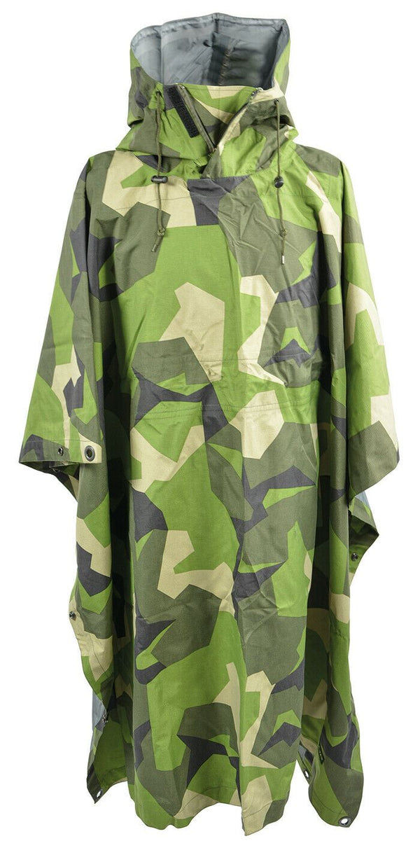 Ale-Tex 3 strato Army Army Waterproof Rain Poncho Cape Ptf Membrane M90 ​​Camo