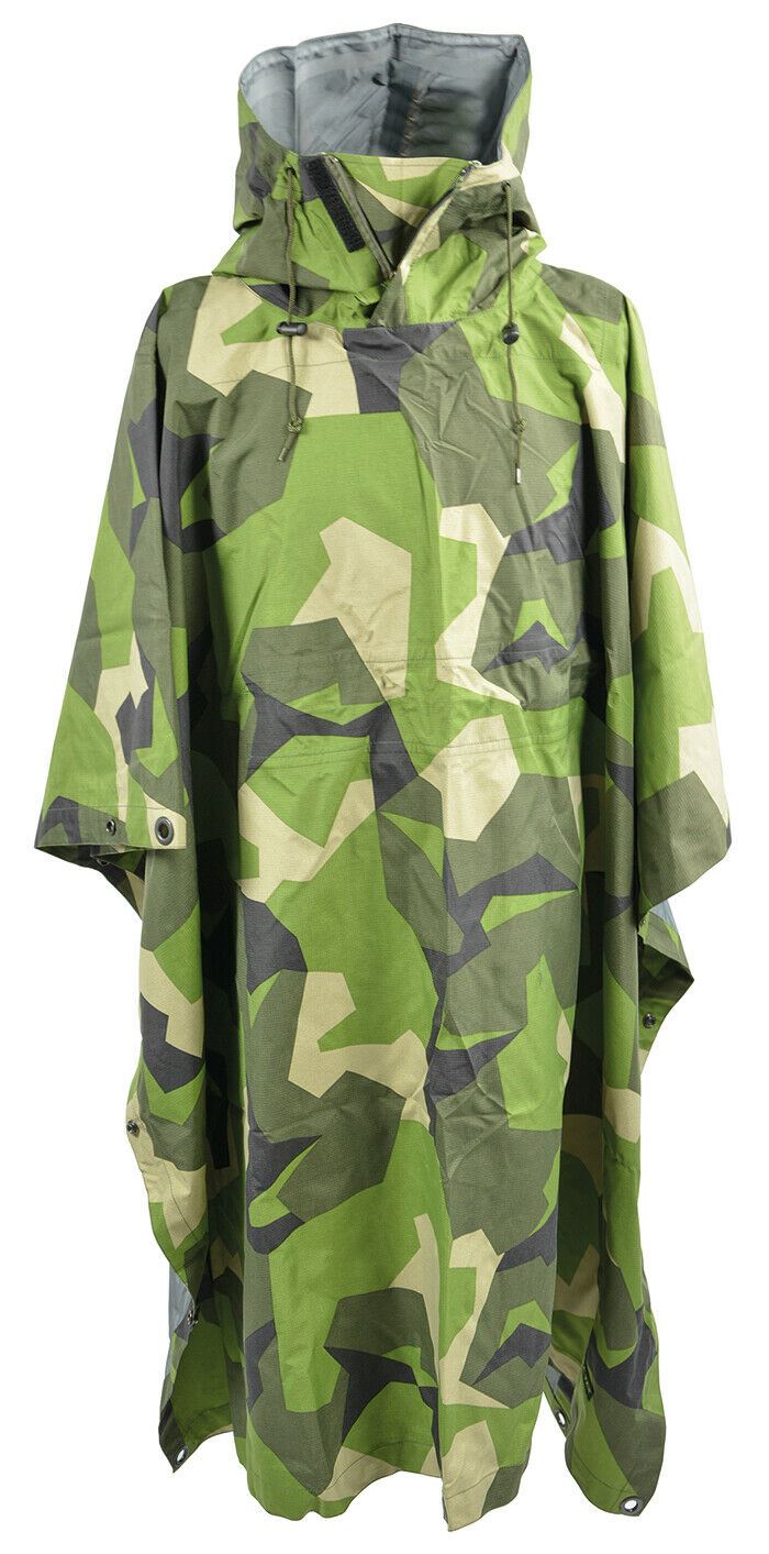 Ale-Tex 3 strato Army Army Waterproof Rain Poncho Cape Ptf Membrane M90 ​​Camo