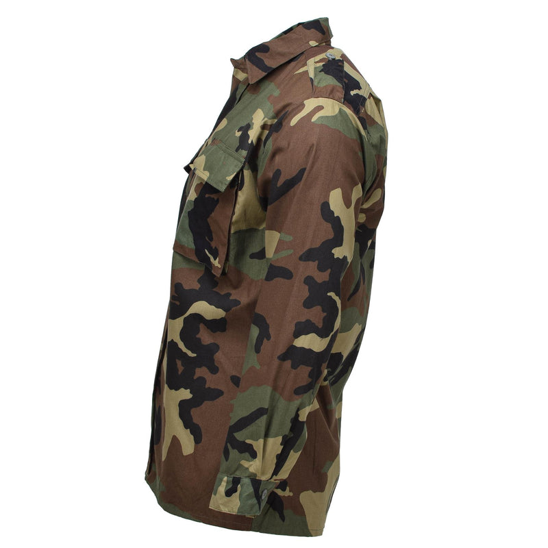 Shirt militare croato originale Cotton bdu bdu boscaiolo dell'esercito camo nuovo