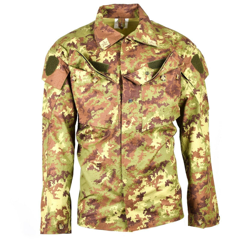 Autentico esercito italiano strappa stop vegetato camo acu giacca da combattimento camicia da campo nuovo