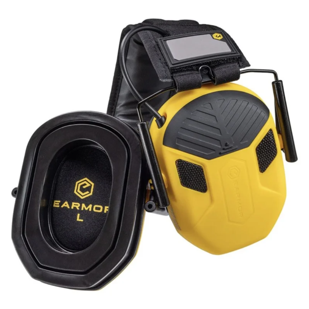 Protezione acustica elettronica EARMOR M300X 24dB NRR tattica per esterni nera