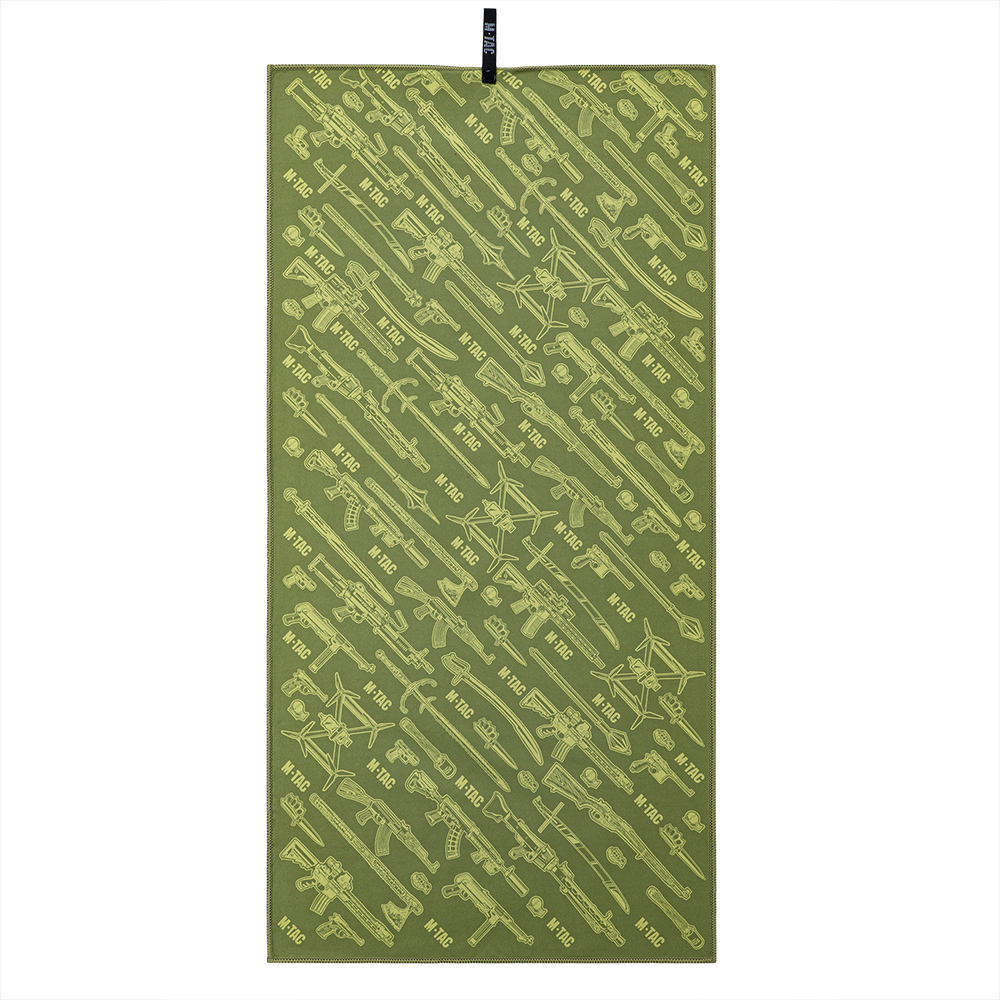 Asciugamano in microfibra M-TAC 150x75 cm Asciugatura rapida da viaggio per esterni da campeggio Verde