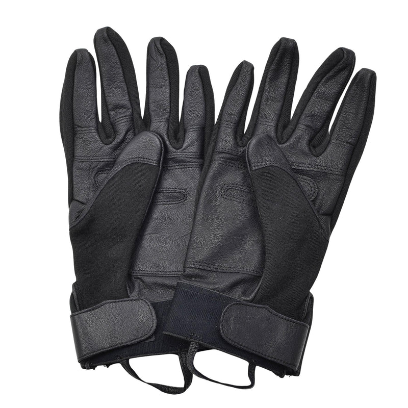 Original Dutch Army Tactical Combat guanti Palme in pelle Protezione da nocche Nuovo
