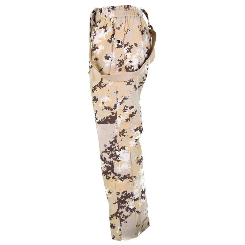 Pantaloni delle forze aeree italiane originali Bibine e Braccia vegetale Desert camo NUOVO
