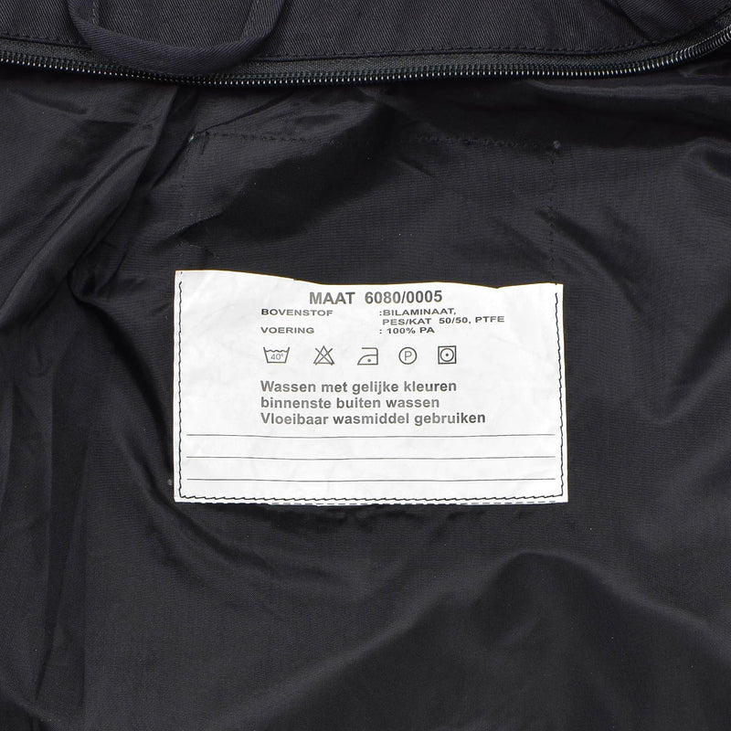 Giacca da pioggia nera olandese originale olandese Waterproof Park Wet Weather