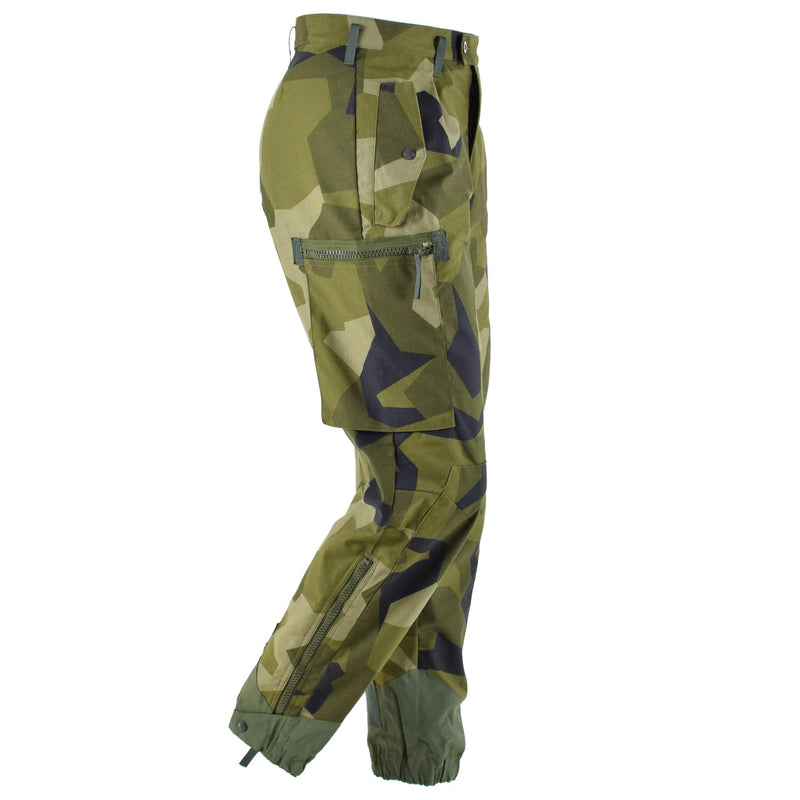 Pantaloni militari svedesi originali M90 Splinter Splinter Camouflage Field Combat Pantaloni BDU