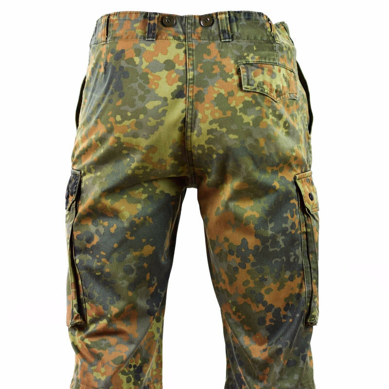 Shorts dell'esercito tedesco originale Field Fiecktarn Bermuda mimetica