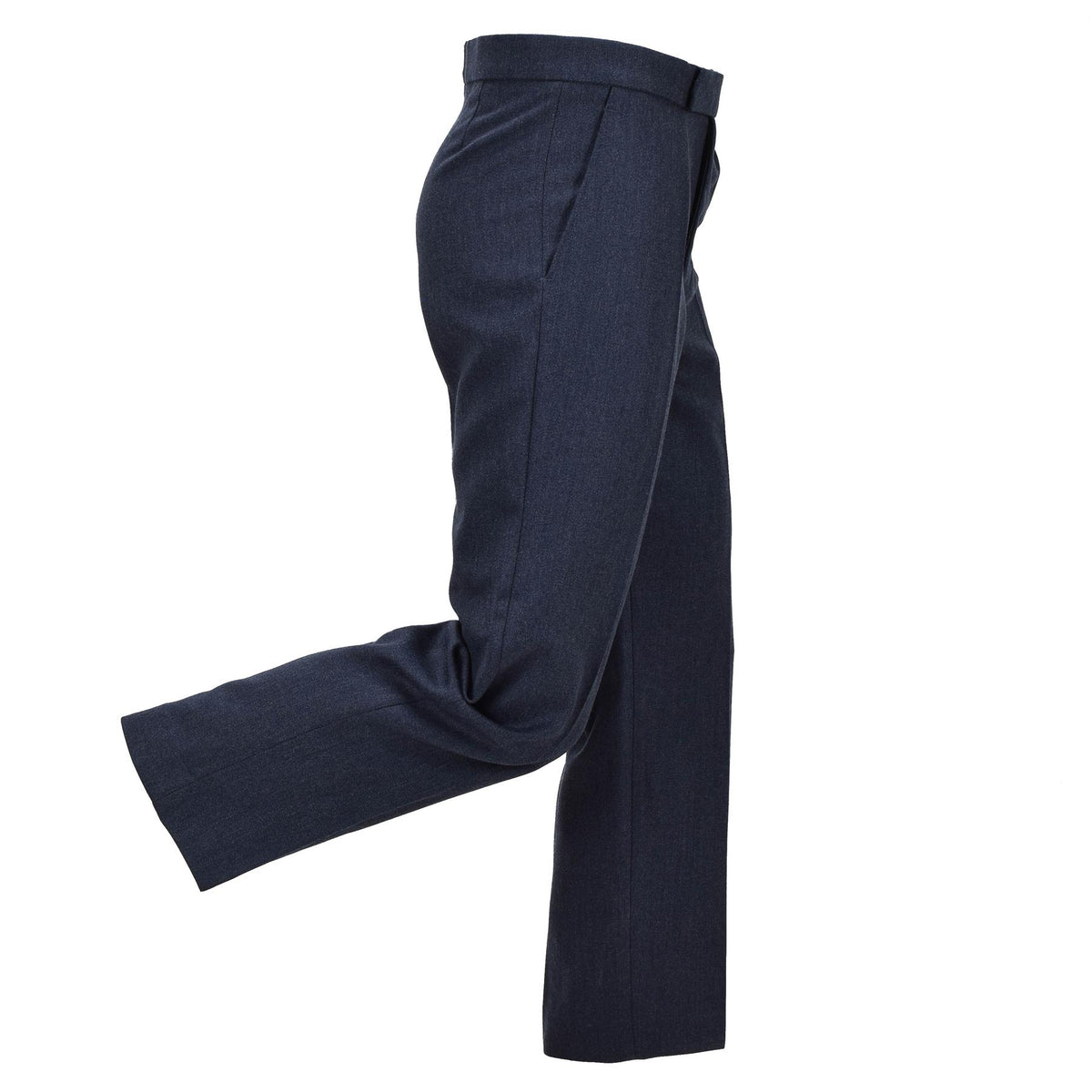 Pantaloni eleganti militari originali britannici in polilana formale eccedente blu