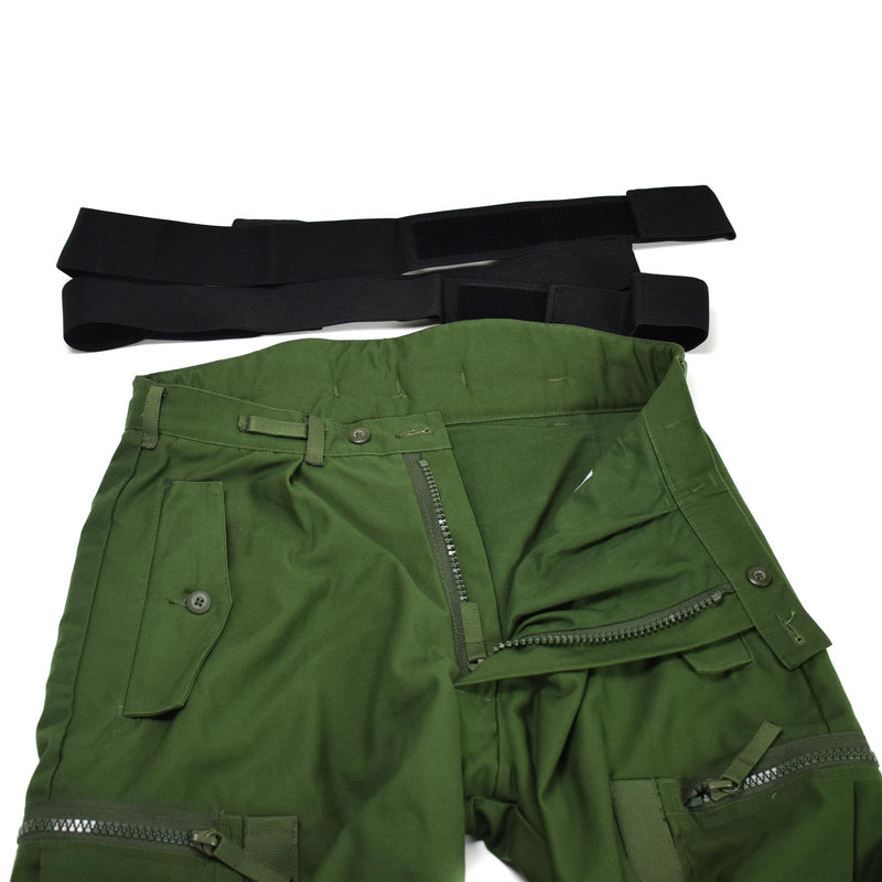 Pantaloni cisterna termiche svedesi autentiche pantaloni m90 olive bdu walet Braces nel complesso nuovo