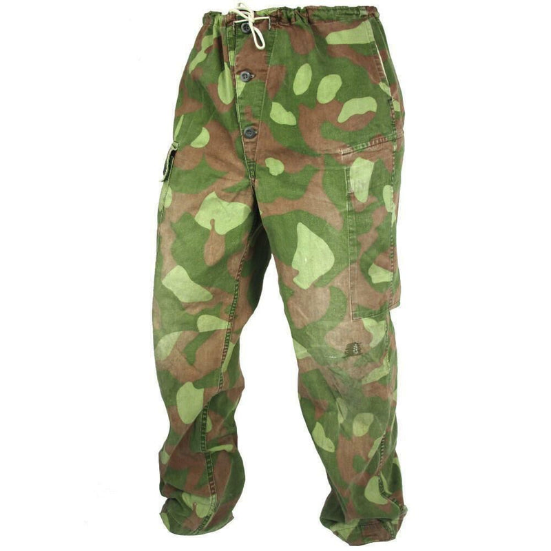 Pantaloni mimetici dell'esercito finlandese originale M-62 CAPTER REVERSIBILI IMBIETTORI MILITARI