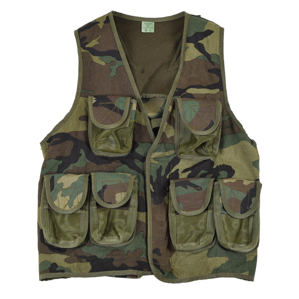 Giubbotto tattico originale NATO Woodland camuflage multi tasche dell'esercito di campo nuovo