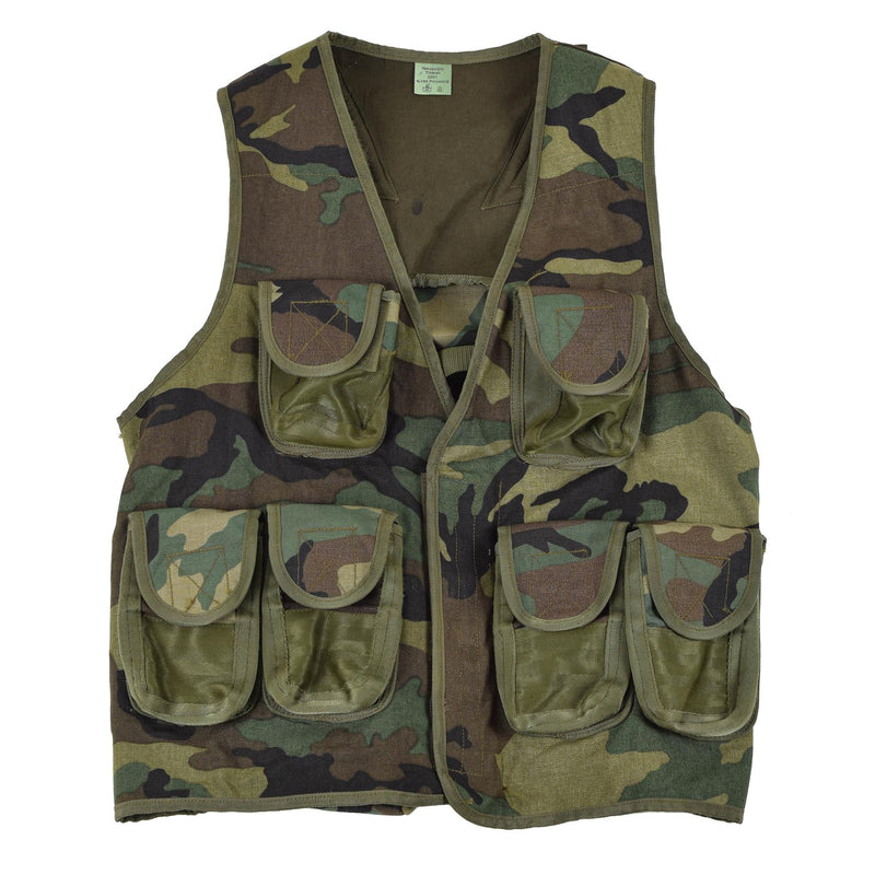 Giubbotto tattico originale NATO Woodland camuflage multi tasche dell'esercito di campo nuovo