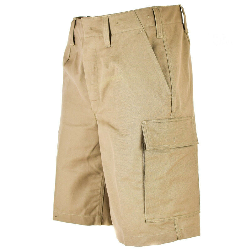 Guido problema dell'esercito tedesco Moleskin Shorts Dureble Cargo Summer Khaki Beige Nuovo