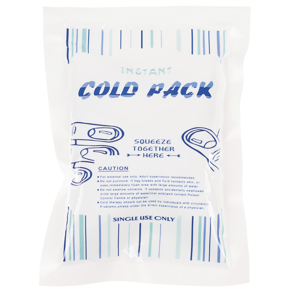 Impacco freddo istantaneo MFH da 100 g Pacchetto refrigerante di pronto soccorso monouso da viaggio all'aperto