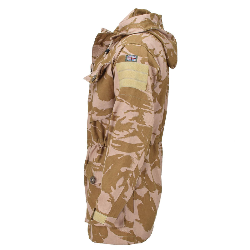 Guida vera e propria giacca da cammino militare britannico resistente alla fiamma con cappuccio parka con cappuccio nuovo