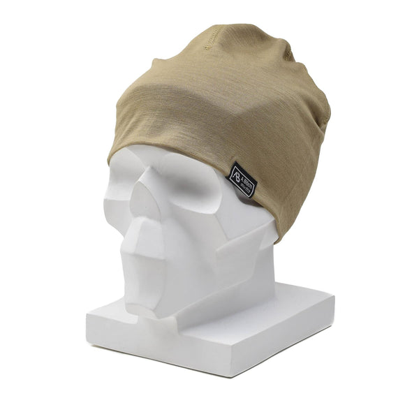 A.Blochl Merino Wool Beanie Sports Outdoor Teste per orologio traspirante Coyote
