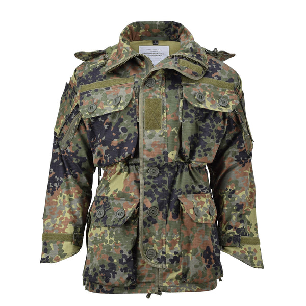 Tacgear Brand Military Style Commando Smock Giacca a Zip Full-Zip Ripstop Flecktran