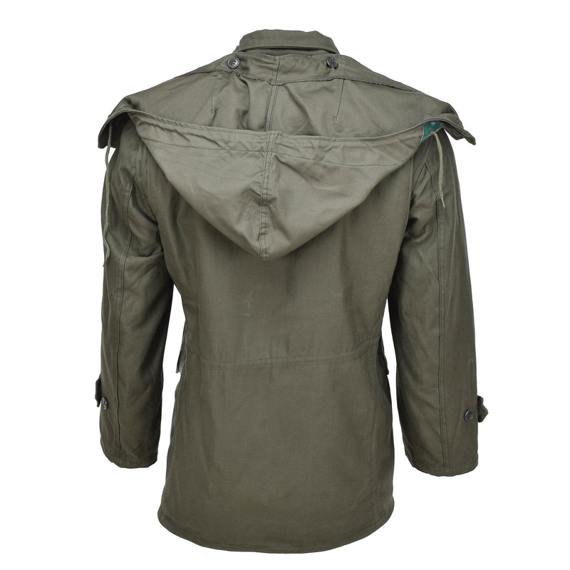 Genuino giacca da campo militare greca m65 usi tipo olive army uniform surplus nuovo