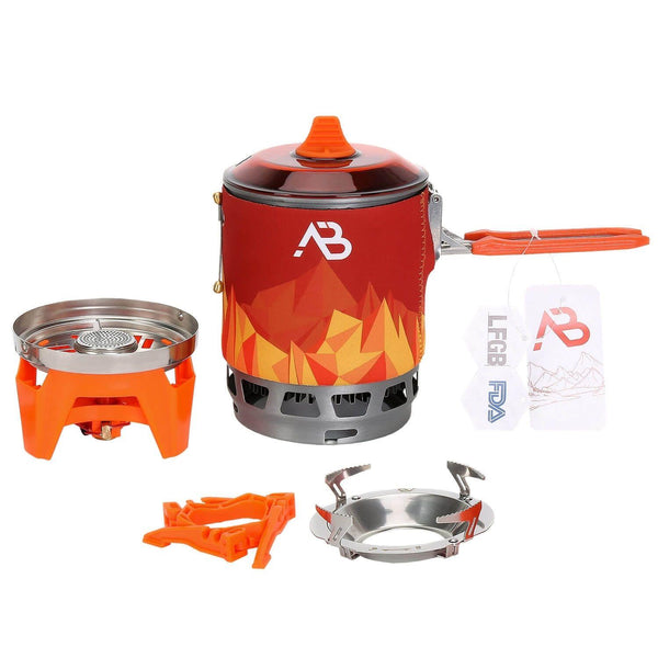 A.Blochl AB-3 Sistema per stufa esterni set di trekking leggero cucina escursionistica Nuova