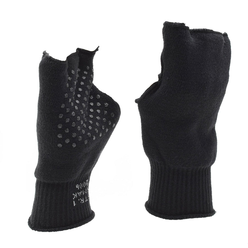 Guanti neri danesi originali Danesi più caldi senza finger non slip army Nuovo