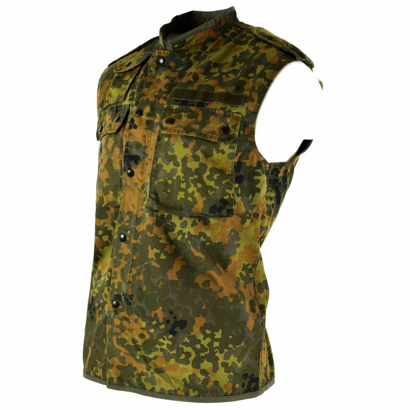 Match dell'esercito tedesco originale zippato flecktarn camo combattimento tattico bw esercito problema
