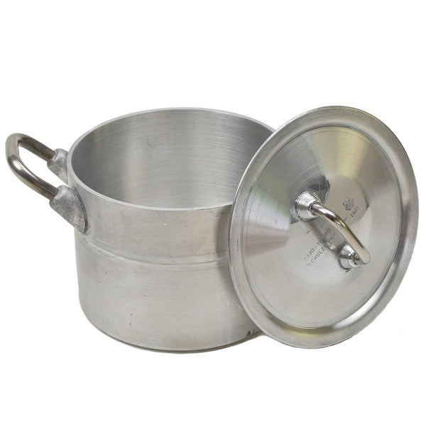 Originale tedesco in alluminio militare tedesco 2liters pot coperchio escursionismo bw mess kit nuovo