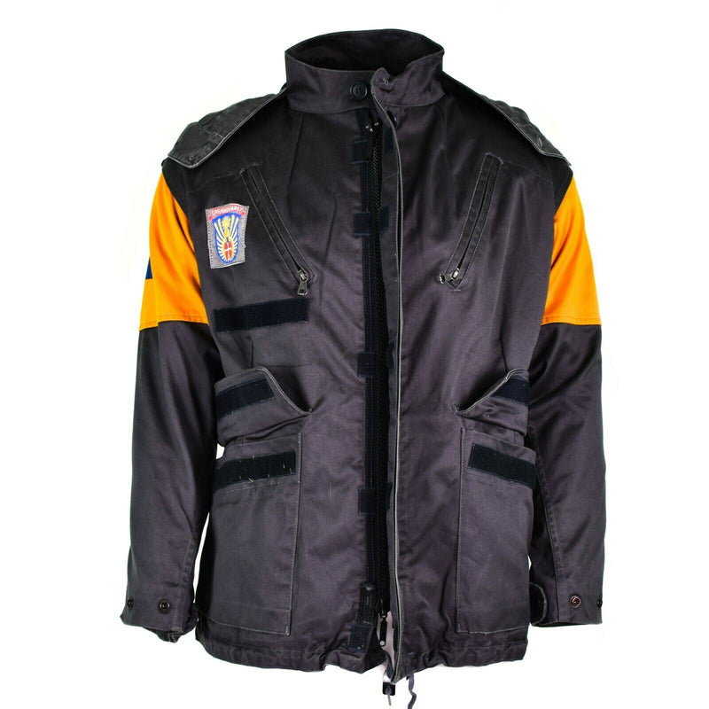 Giacca da combattimento dell'esercito danese originale M84 Danimarca Difesa civile Grey Field Surplus