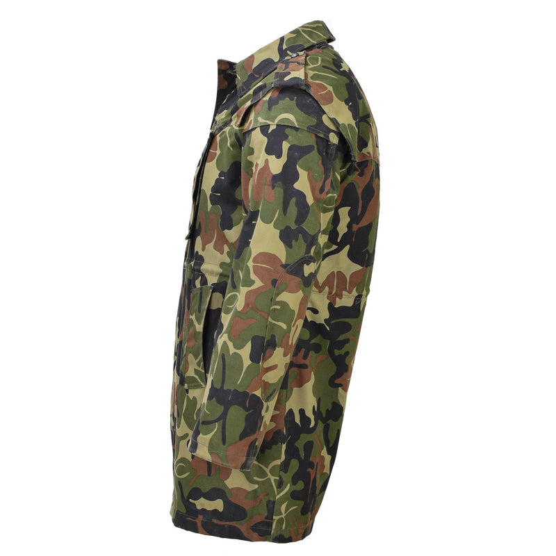 Originale militare rumeno parka m93 mimeta con cappuccio con cappuccio lungo la giacca tattica