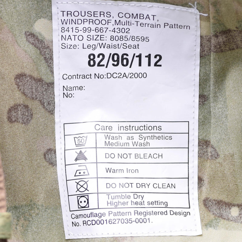 Genuine British army pants military combat MTP field Cargo pants windproof NEW - GoMilitar